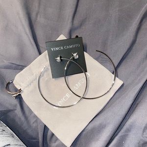 Vince Camuto silver hoops